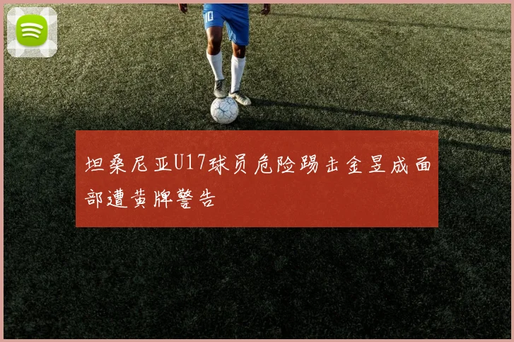 坦桑尼亚U17球员危险踢击金昱成面部遭黄牌警告